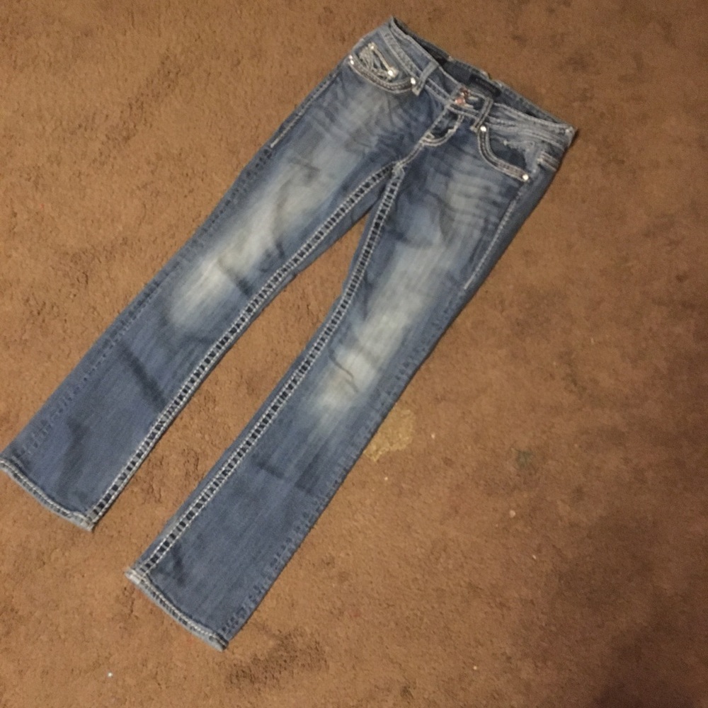 womens vigoss jeans w/ pocket sequins.